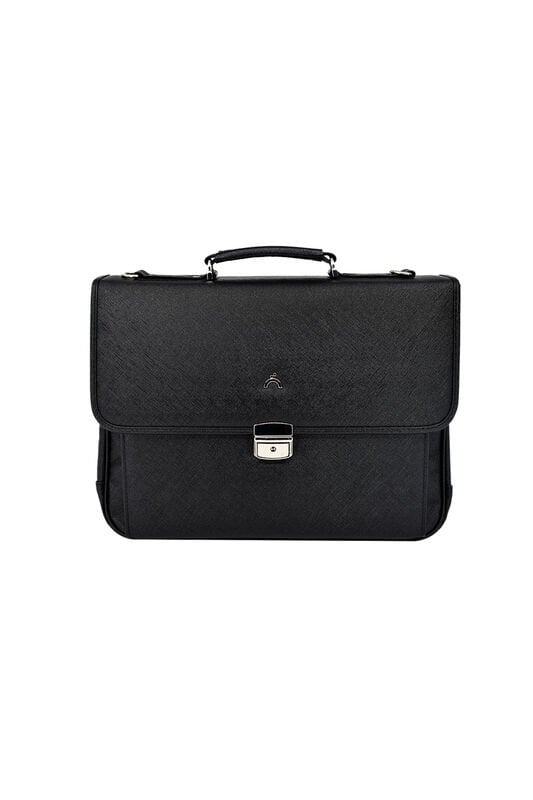 ÖNDER 8011-3 SELANİK KİLİTLİ SAPLI VE OMUZ ASKILI BUSİNESS EVRAK ÇANTASI SİYAH