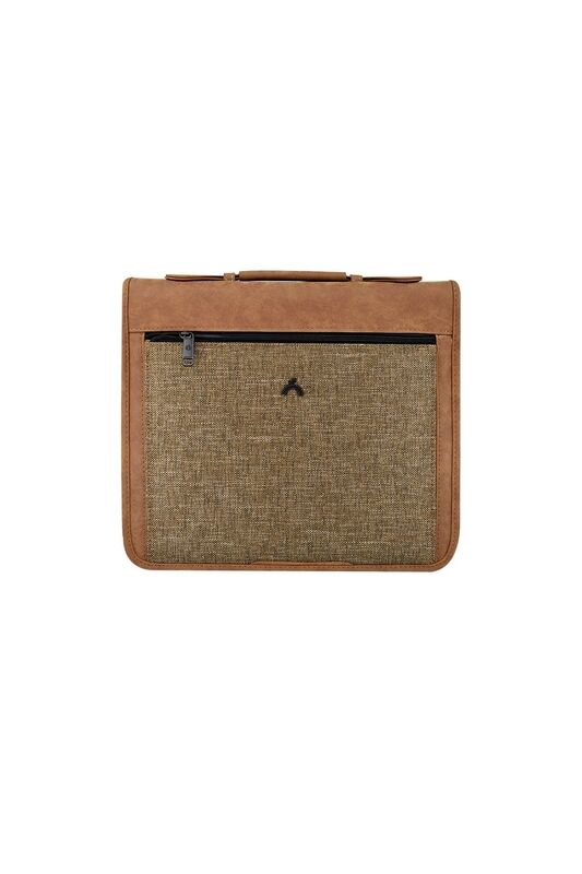 ÖNDER EXCLUSIVE 801-12 LONDRA SAPLI FERMUARLI ÇOK AMAÇLI EL VE KOLTUK ALTI ÇANTASI KAHVERENGİ