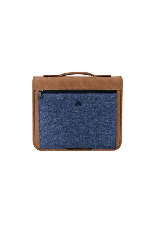 ÖNDER EXCLUSIVE 801-08 LONDRA SAPLI FERMUARLI ÇOK AMAÇLI EL VE KOLTUK ALTI ÇANTASI LACİVERT