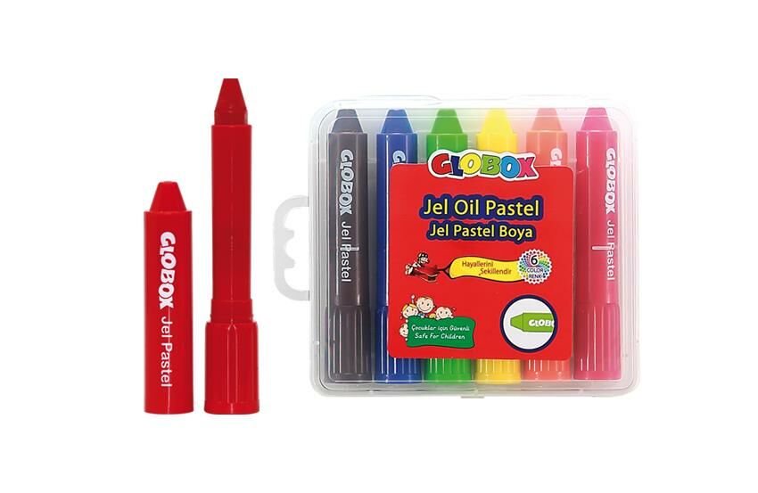 GLOBOX 1528 JEL PASTEL BOYA 6 LI