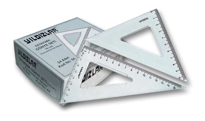YILDIZLAR KOD:094 EKONOMİK GÖNYE SETİ 16 CM 24'LÜ KT.