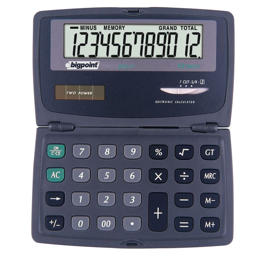 BİGPOİNT BP517 HESAP MAKİNESİ CEP TİPİ 12 HANE